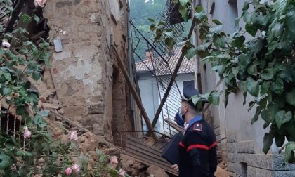 Crolla un vecchio rudere a Bioglio: paura ma nessun ferito