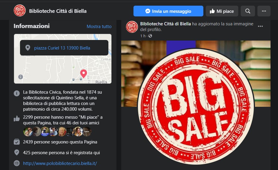 Facebook del Comune vittima di attacco hacker