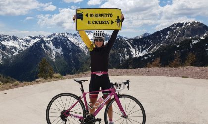"Rispetta il ciclista", Paola Gianotti e il tour piemontese in 80 comuni