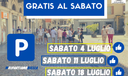 Domani parcheggi blu gratis in tutta Biella