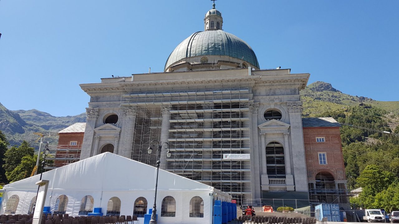 Oropa, domenica 30 agosto riapre la Basilica Superiore