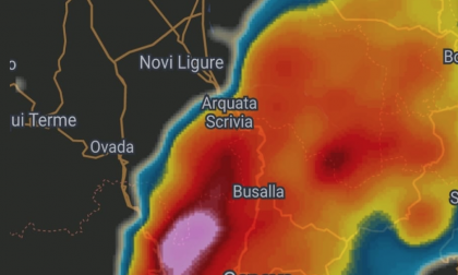 Temporale autorigenerante in corso nel basso Alessandrino