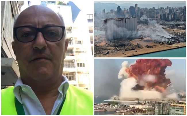 Il biellese Marco Perini, manager di Avsi, in prima linea tra le macerie di Beirut