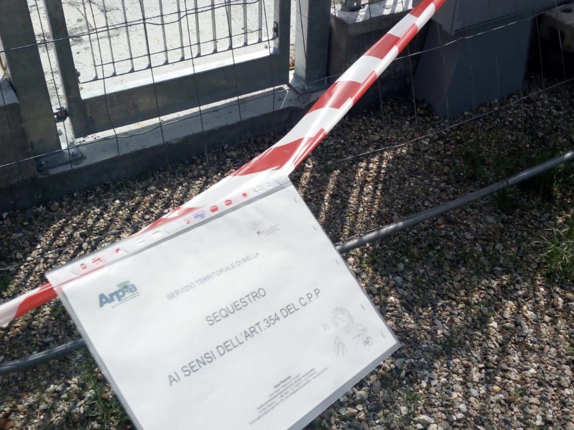 Sagliano, sotto sequestro l’area con l’antenna wind