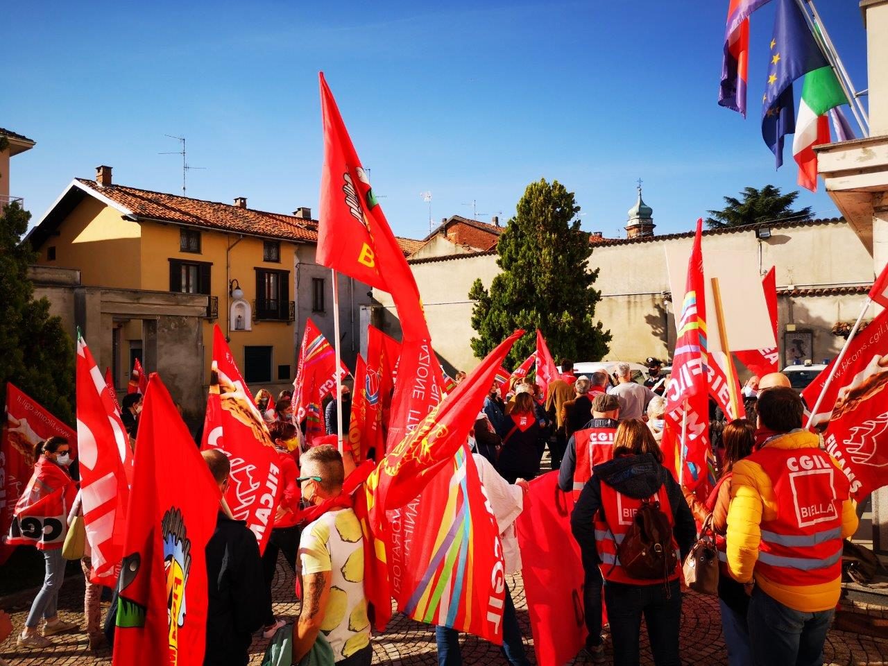 Pacheggio ospedale, la protesta di questa mattina – FOTOGALLERY