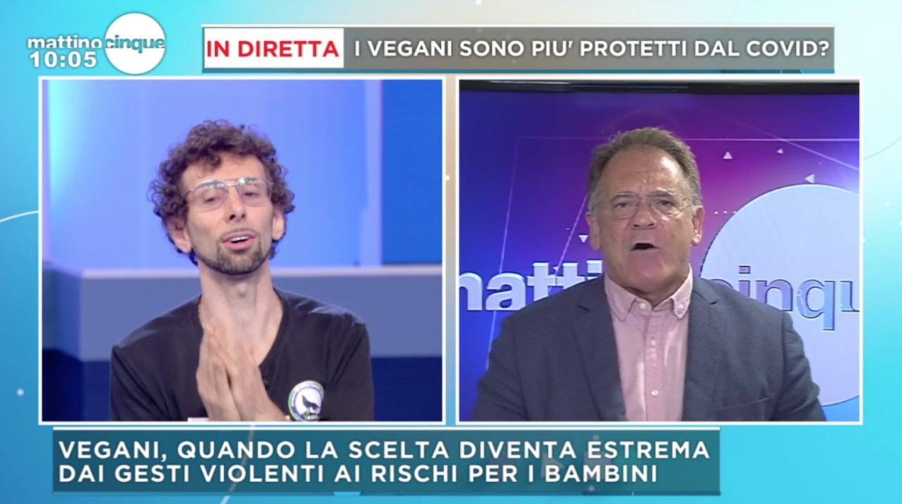 Vassallo contro Cecchi Paone, scontro a Mattino Cinque sulla dieta vegana