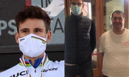 Filippo Ganna, pranzo tutto biellese dopo l'oro mondiale