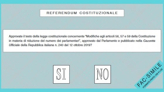 Referendum 2020 sul taglio dei parlamentari, come e quando si vota