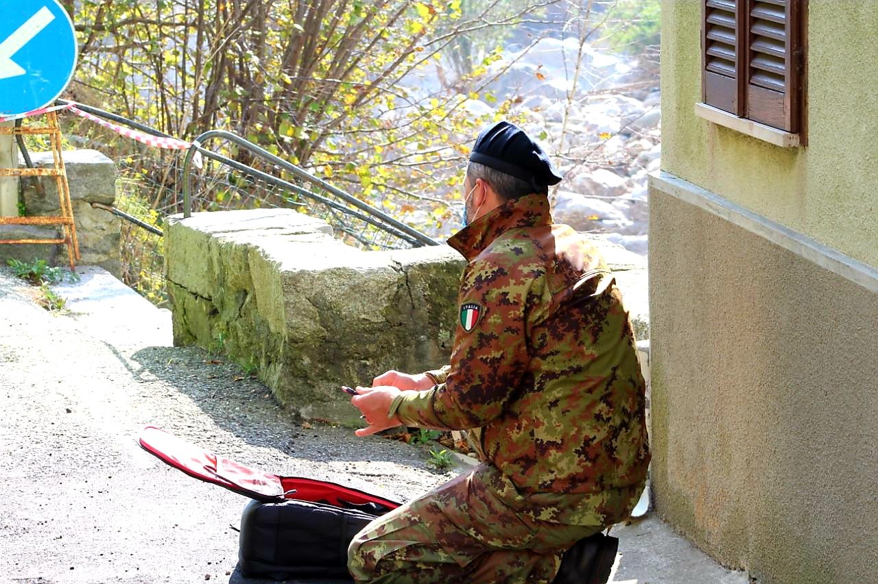 Alluvione, droni militari documentano i danni in valle Cervo