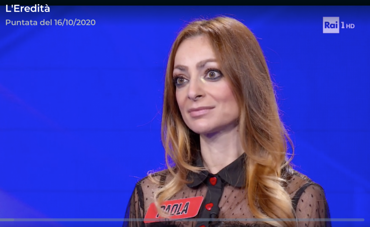 Una biellese in tivù a “L’Eredità”: è l’insegnante Paola Petrella