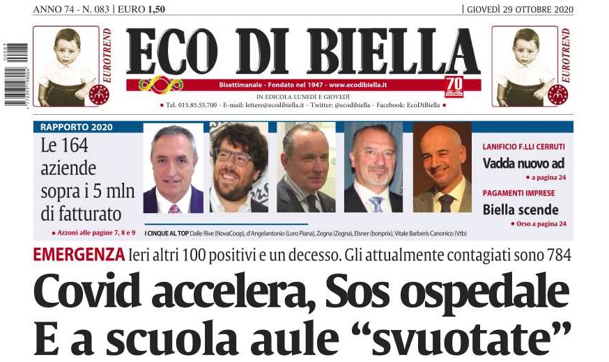 Fatturati, utili e perdite delle 164 aziende biellesi che superano i 5 milioni
