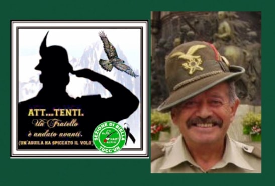 Alpini in lutto, è andato avanti il “magiur” Sergio Bonessio