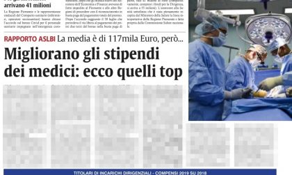 Gli stipendi dei cento medici dirigenti dell'Azienda sanitaria di Biella