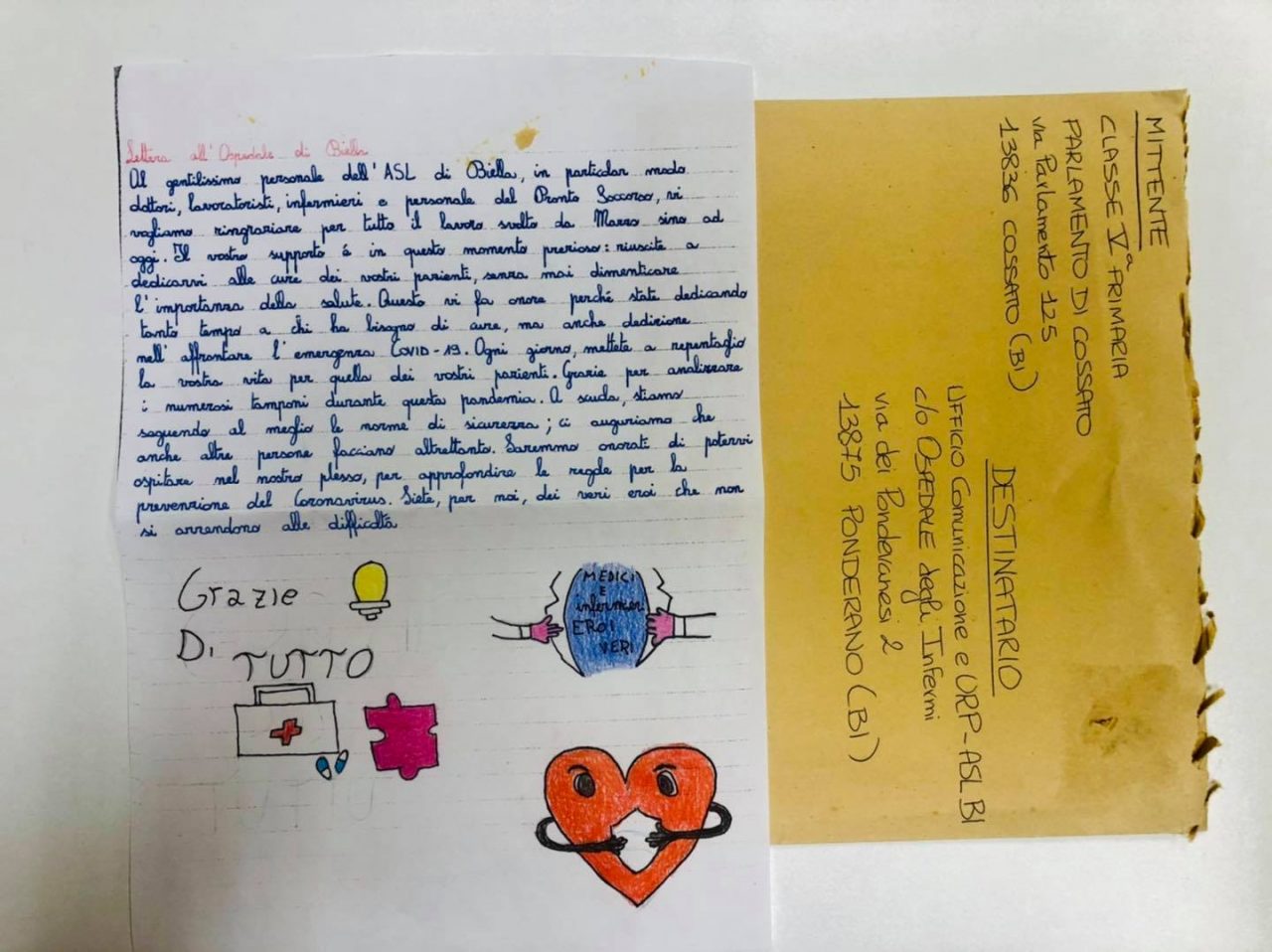 La lettera degli studenti che commuove medici e infermieri: “Siete per noi dei veri eroi”
