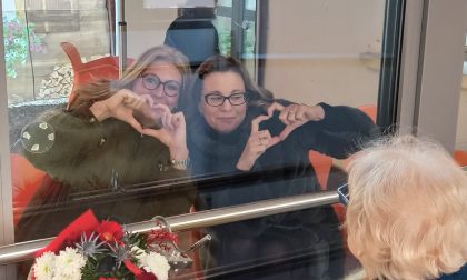 Al Cerino Zegna la "baita" riscaldata per le visite agli ospiti dell'Rsa