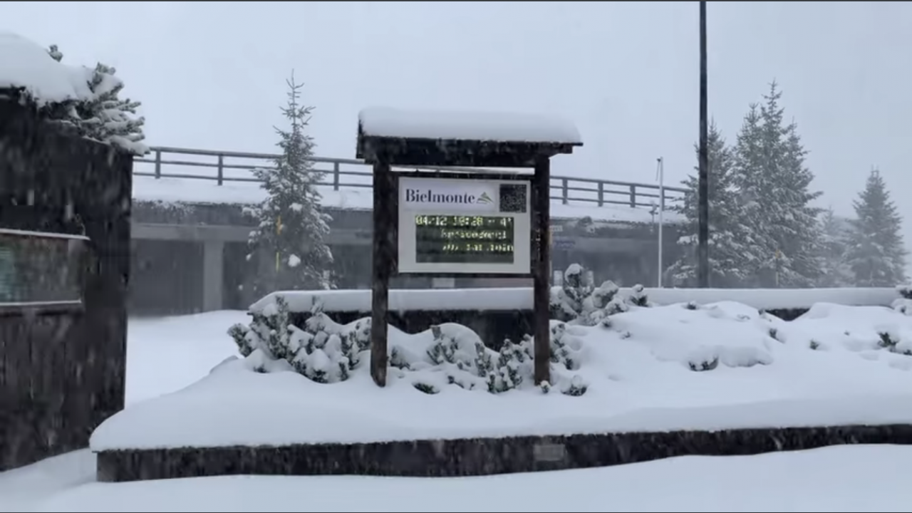 Guardate che bella la neve a Bielmonte – VIDEO