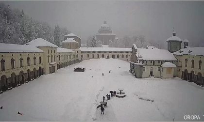 Oropa, quasi un metro di neve