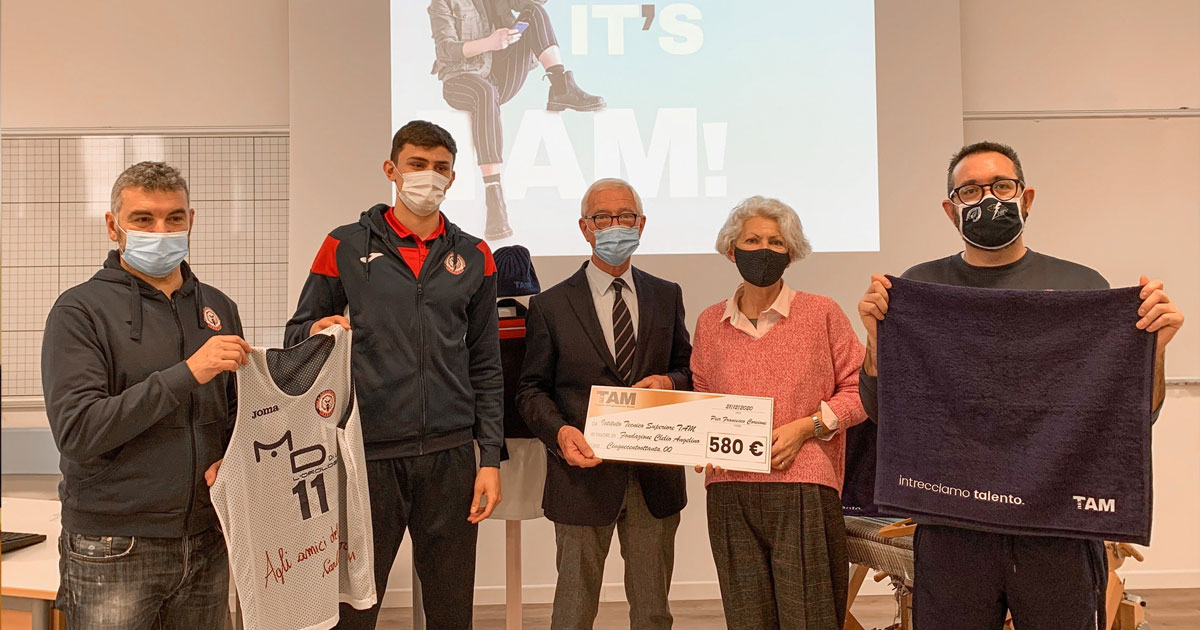 TAM con Pallacanestro Biella e Fondazione Angelino