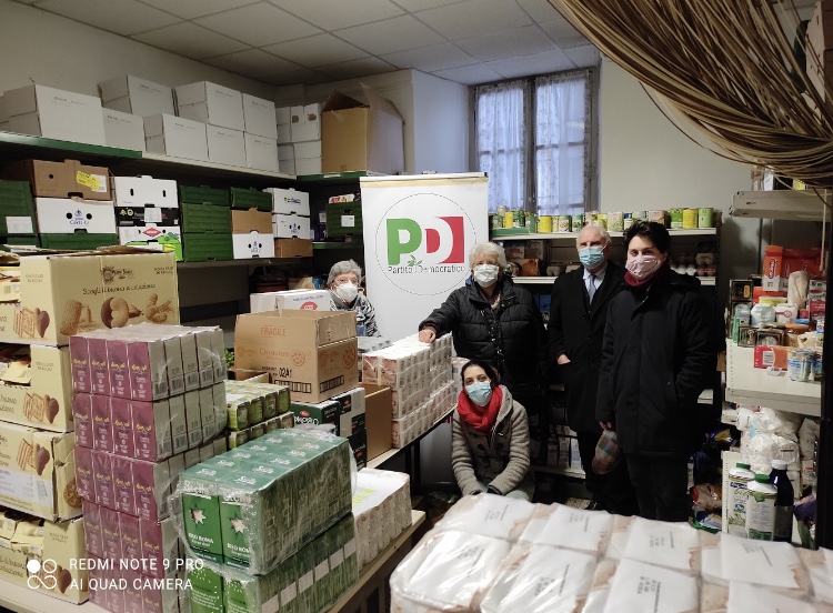 Il Pd Biella dona beni di prima necessità