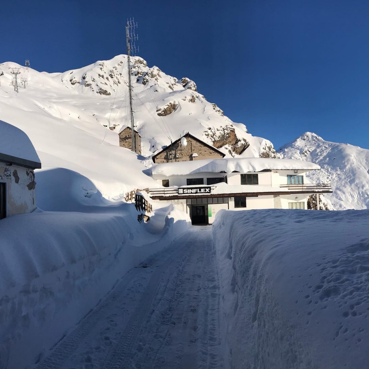Oropa, guardate che bella la neve dalle funivie