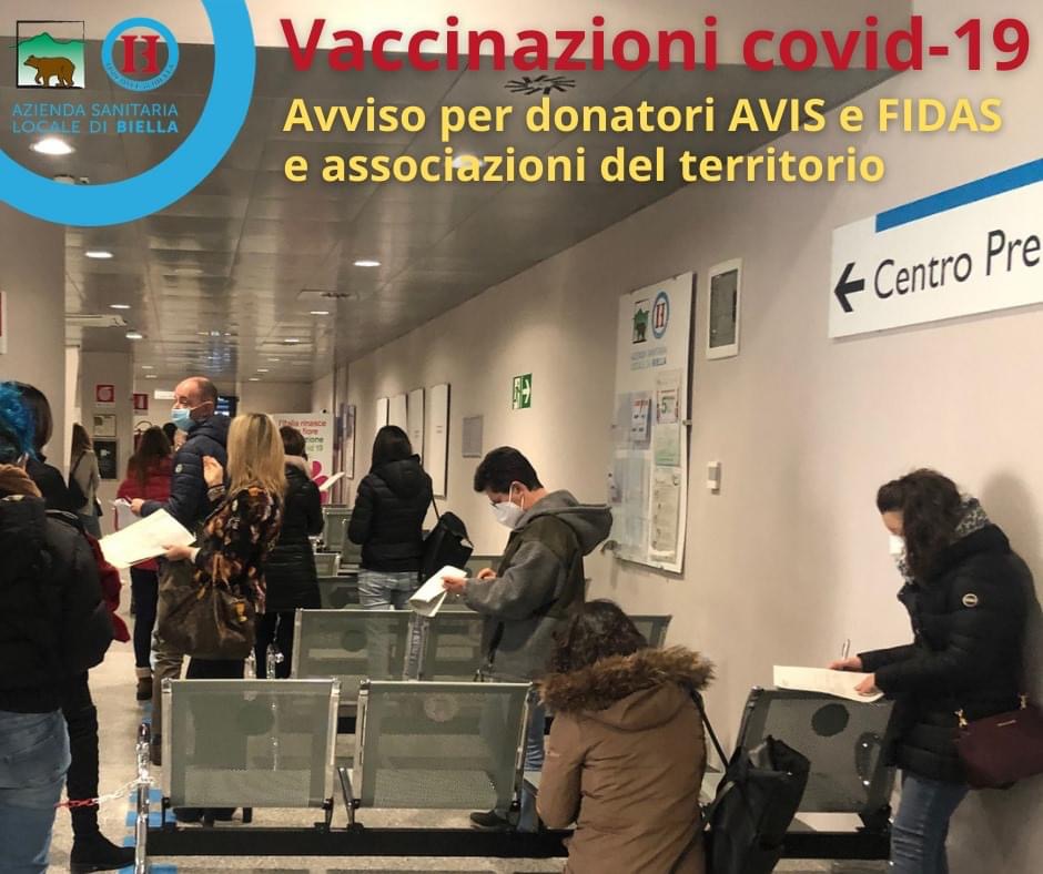 Asl Bi fa dietrofront: “saltano” i vaccini ai donatori