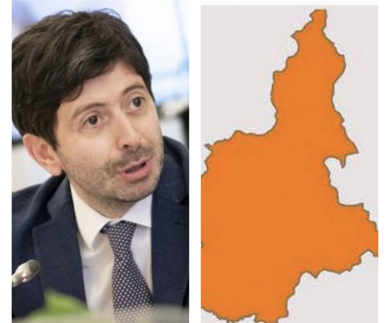 E’ ufficiale, il Piemonte  torna ARANCIONE. Otto comuni rossi. Tutti i dettagli.