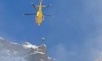 Scialpinista salvato oggi in montagna da Soccorso alpino ed eliambulanza