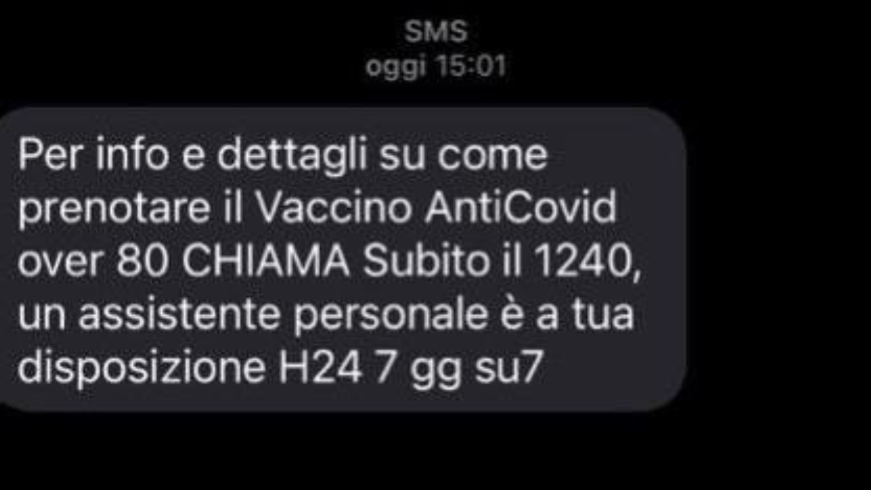 Truffa vaccini, nel mirino gli anziani: “Non chiamate quel numero”