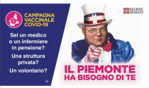 Piemonte, per campagna vaccinale Cavour come Zio Sam recluta "truppe"