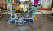 L'amata bicicletta di Marco Pantani all'Informagiovani di Biella