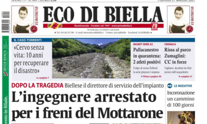 Oggi Eco di Biella in edicola - Tutte le notizie esclusive