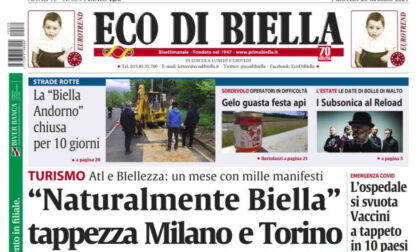 Tutte le esclusive in edicola questa mattina con Eco di Biella