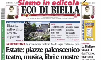 Ecco tutte le esclusive di Eco di Biella in edicola oggi