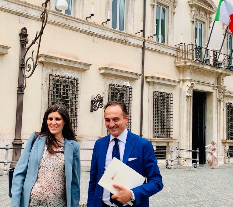 Alberto Cirio e Chiara Appendino incontrano il Premier Draghi