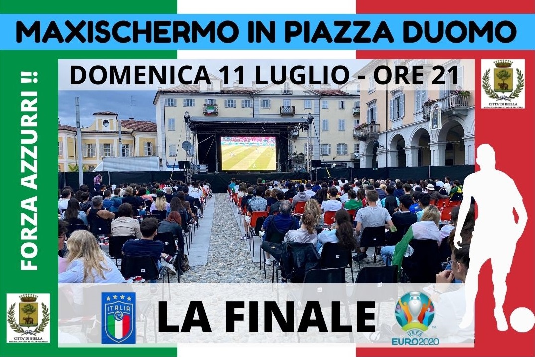 L’Italia in finale: domenica torna il maxi schermo. Posti raddoppiati ecco come prenotarsi