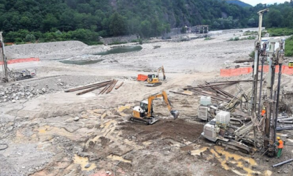 Ponte Romagnano, partiti i lavori sulla sponda di Gattinara