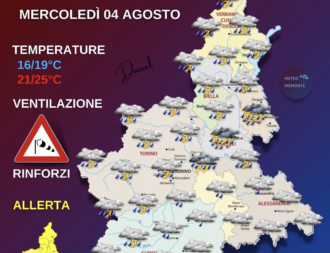 Tornano i temporali, ecco le previsioni di oggi