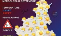 Meteo, ecco le previsioni di oggi, mercoledì 1 settembre