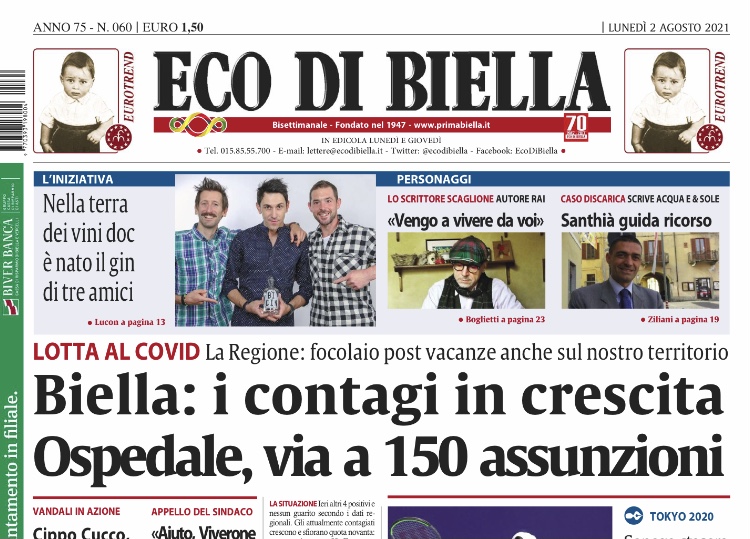 Ecco Tutte Le Notizie Esclusive Su Eco Di Biella In Edicola Oggi ...