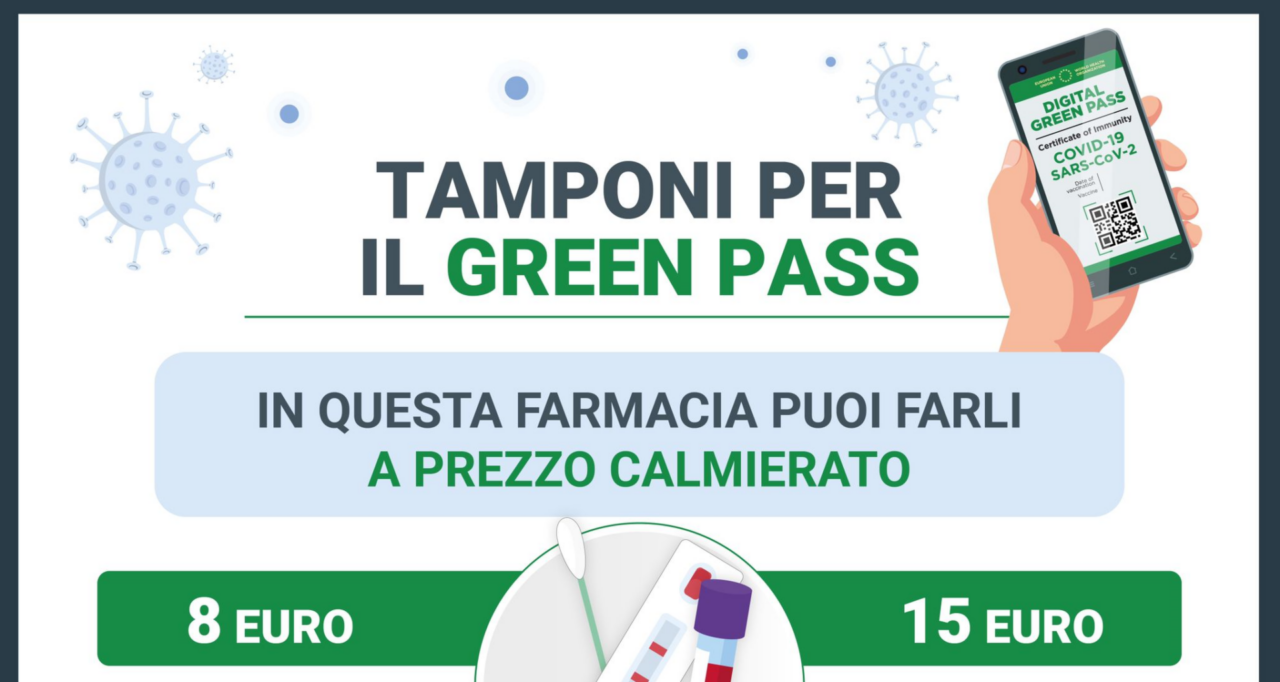 Tamponi Covid a 8 euro in Farmacia. Ecco dove farli