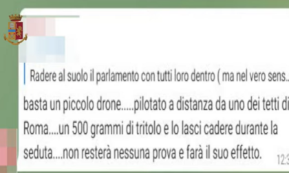 Le chat dei No vax: “Facciamo saltare il Parlamento”. “Sappiamo dove vive Draghi”