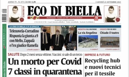 Ecco tutte le notizie esclusive in edicola oggi con Eco di Biella