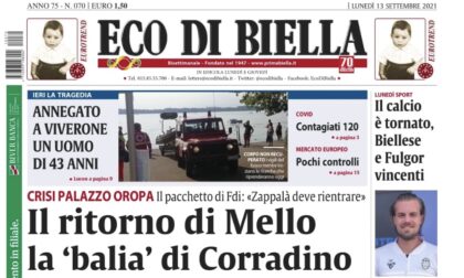 Eco di Biella in edicola con tante notizie esclusive