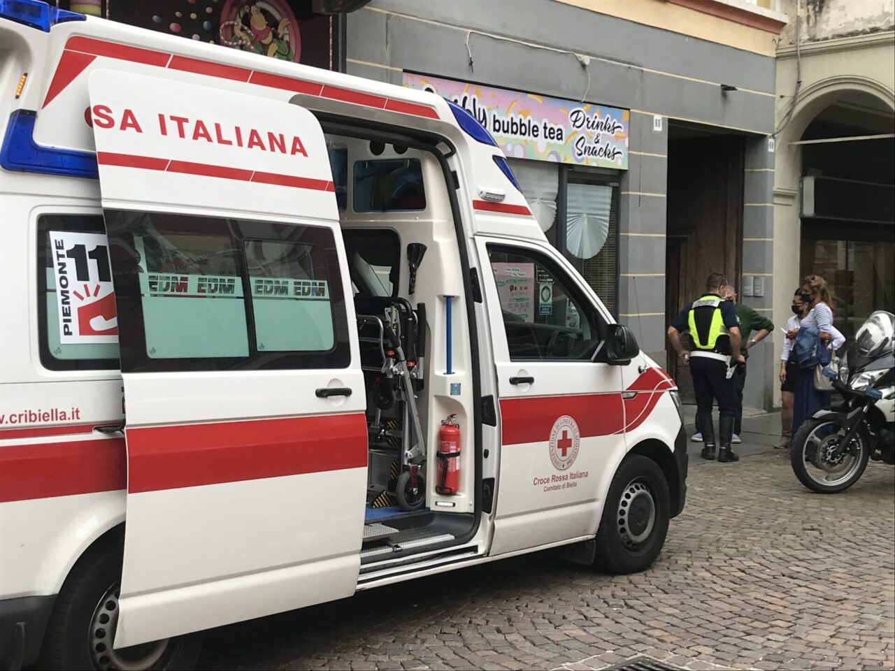 Si sente male nel negozio di via Italia