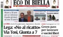 Eco di Biella, ecco tutte le notizie esclusive in edicola oggi