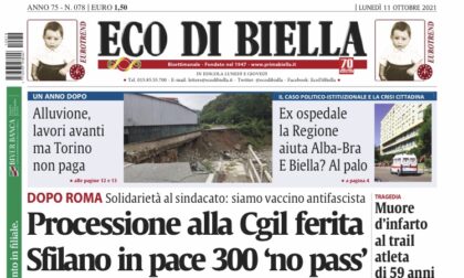 Ecco tutte le notizie esclusive su Eco di Biella in edicola oggi