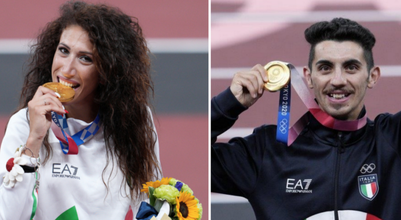 Giro di Biella con i campioni olimpici Massimo Stano e Antonella Palmisano