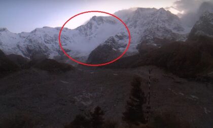 Il video della prima valanga sul Monte Rosa: ad ottobre è un evento raro