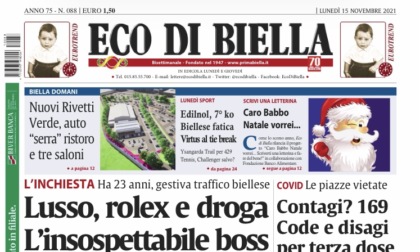 Ecco tutte le notizie esclusive su Eco di Biella in edicola oggi