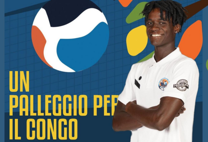 L’idea di Djuma Roncati per i bimbi di Kinshasa: Domenica “Un palleggio per il Congo” durante il match di volley